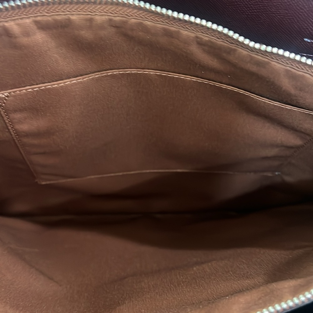 Coach Mollie Blue Tote leather Bag. Silver hardware Retail $378 style 1671 - Picture 12 of 16